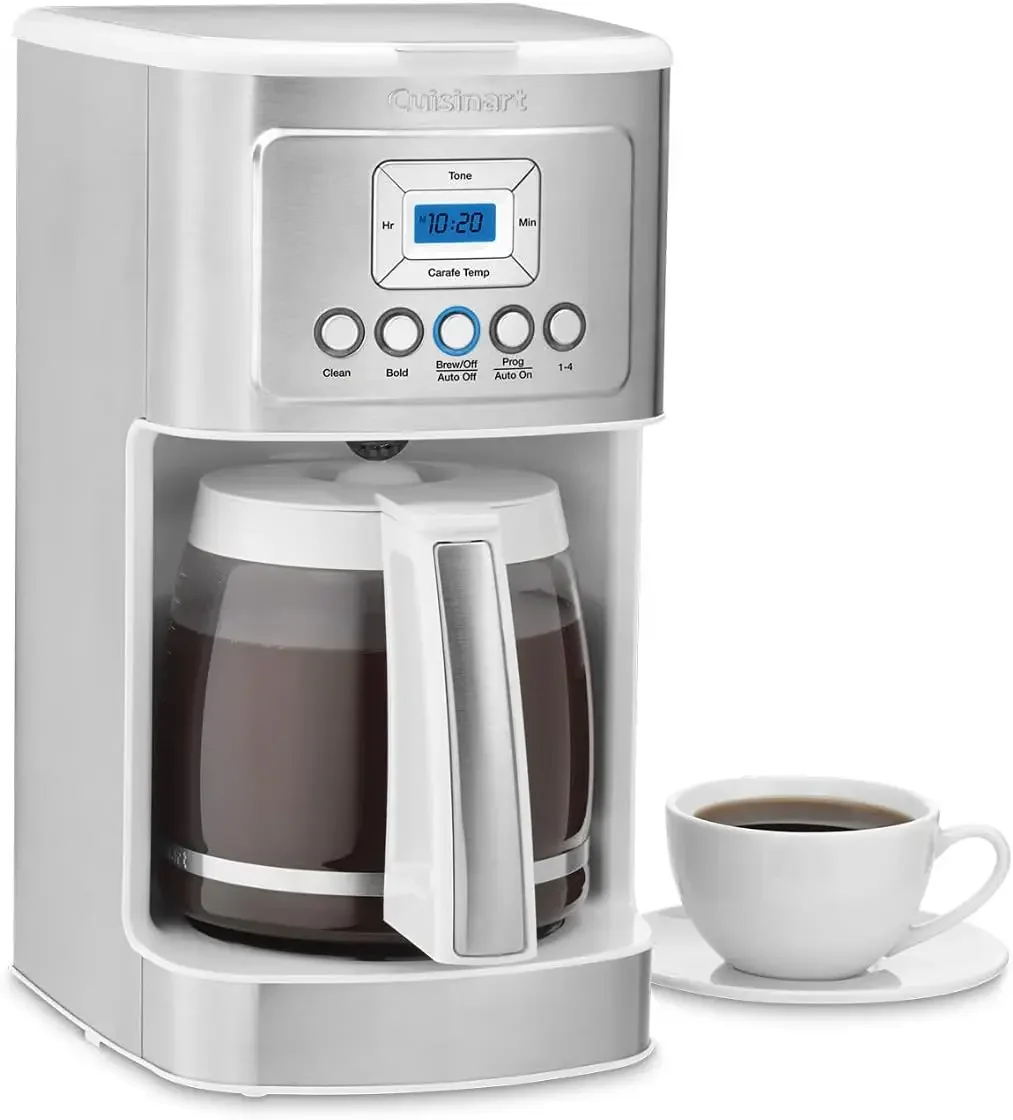 FirmHome Store14-Cup Programmable Coffee Maker With PerfecTemp Glass Carafe, Brew Strength Control, Brew Pause, Stainless Steel,