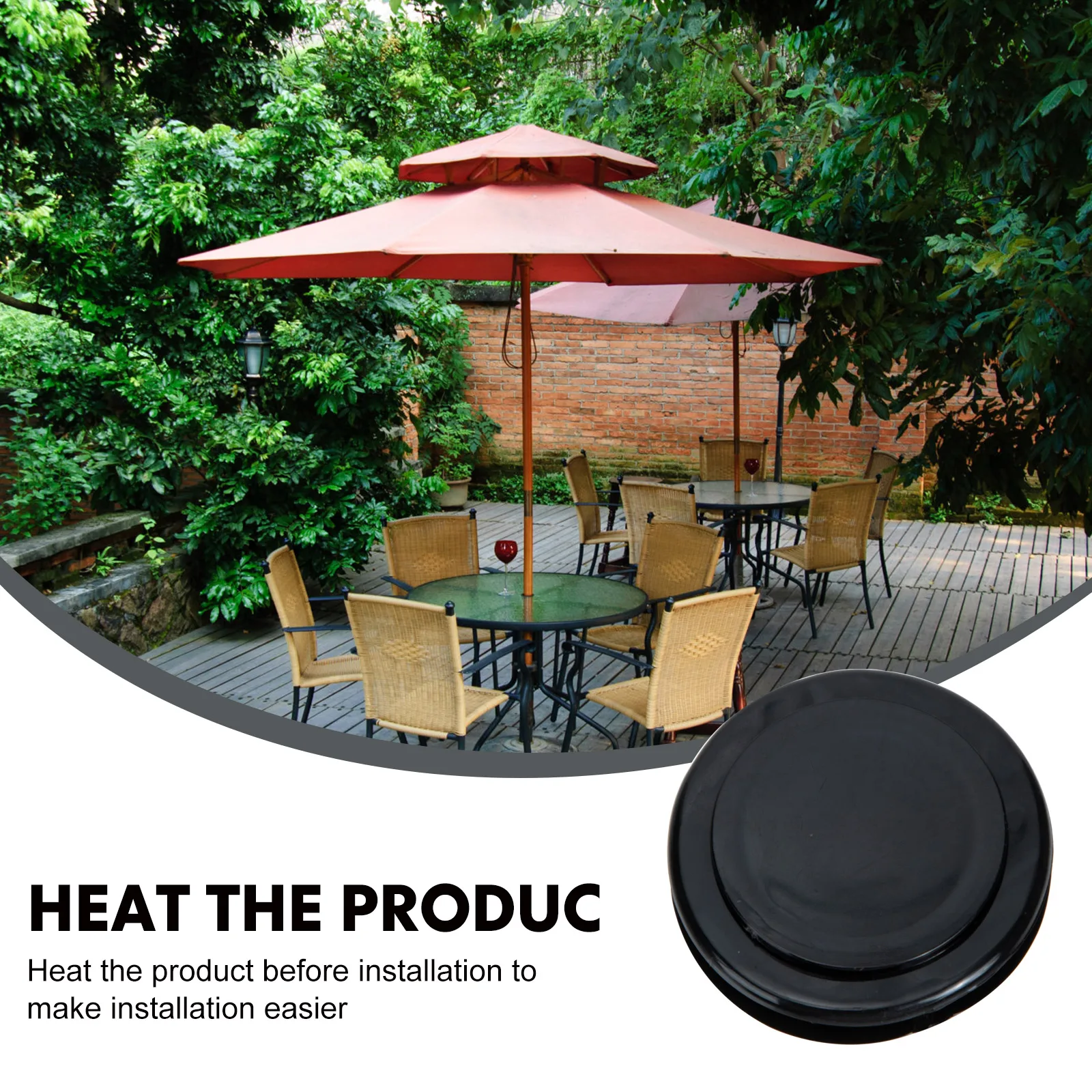 

4 Sets Silicone Umbrella Hole Caps Replacement for Outdoor Patio Table Parasol Accessories Windproof Anti