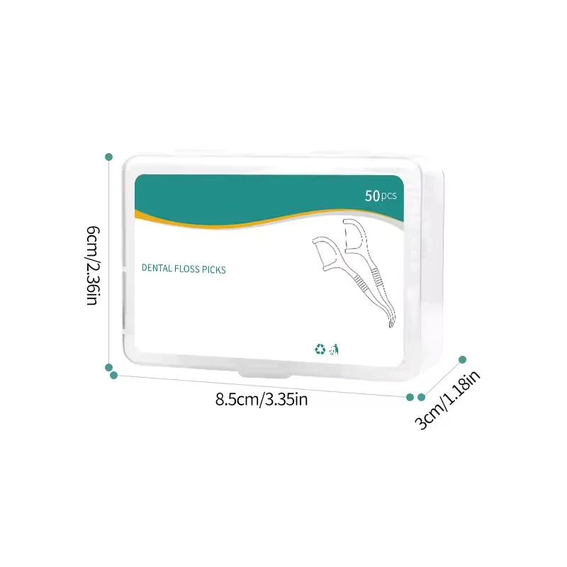 1/3/6/20 Cajas Palillos de Hilo Dental Desechables Portátiles de Plástico de Alta Tensión, Caja de Hilo Dental para el Cuidado Bucal 6