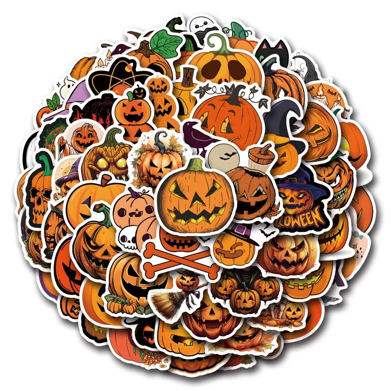 55 ชิ้นใหม่ฮาโลวีนองค์ประกอบน่ากลัวฟักทองบุคลิกภาพดูเดิลสติกเกอร์สติ๊กเกอร์กราฟฟิตี้สติ๊กเกอร์ DIY เด็กคลาสสิกของเล่น