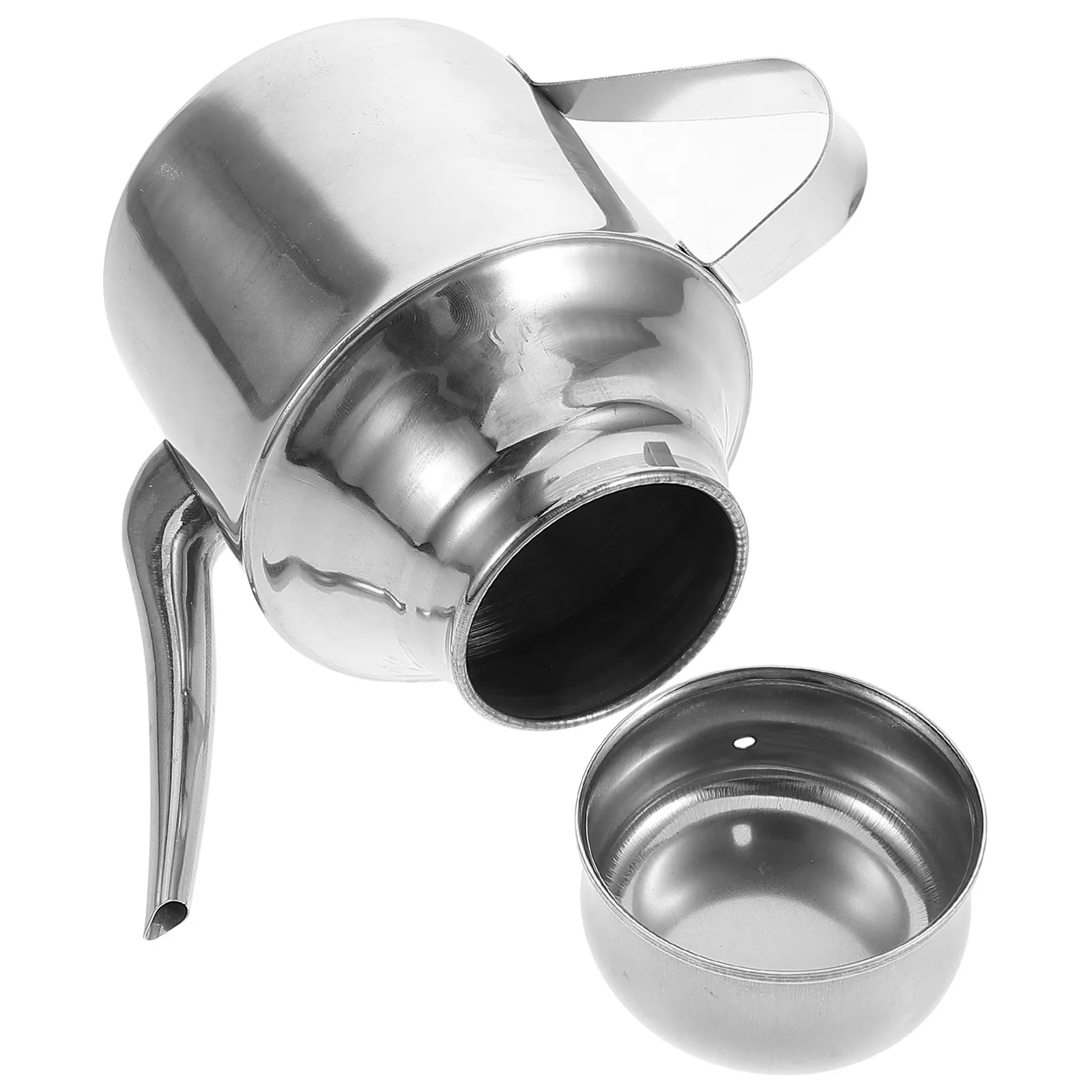 Leakproof Stainless Steel Oil Pot for Home Kitchen Use Oil Storage Container with Spout Multifunctional Condiment Dispenser