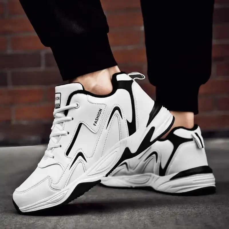 Erwärmende weiße vulkanisierte Schuhe für Herren, lässige Herren-Turnschuhe, grüne Frühlings-Herren-Sport-Basket-Fitnessstudio, beste Fitness-2025, Sneeker