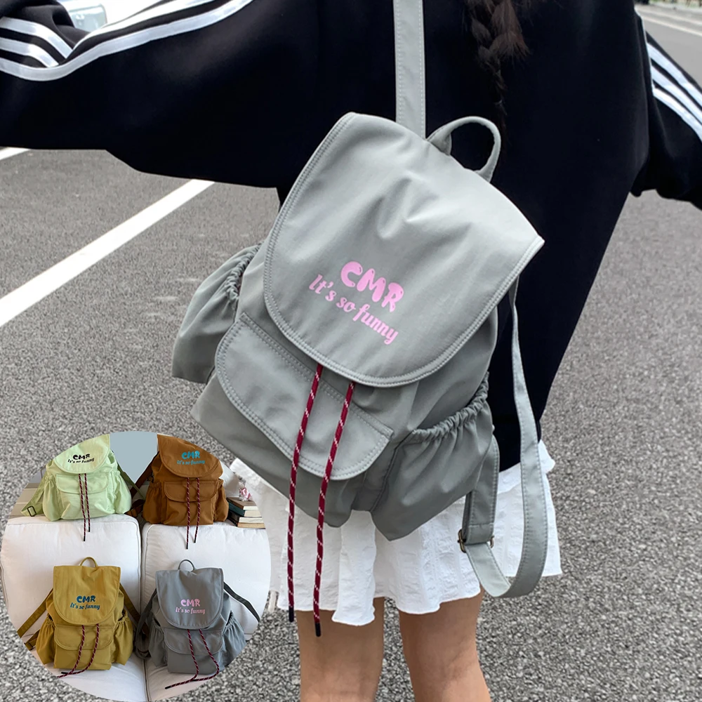 

Lightweight Shoulder Bag, Women's New Fashionable Drawstring Large Capacity Outdoor Travel Backpack, Sports Hiking Bag