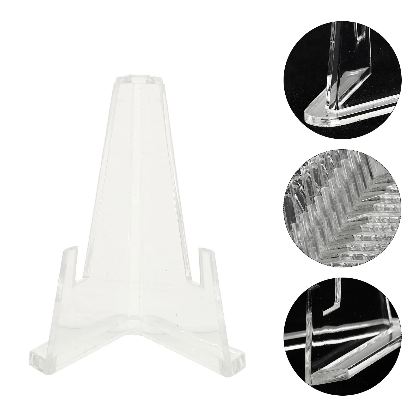 

15Pcs Wooden Style Display Rack Compact and Stable Design for Medals Mini Collectibles Table Cards