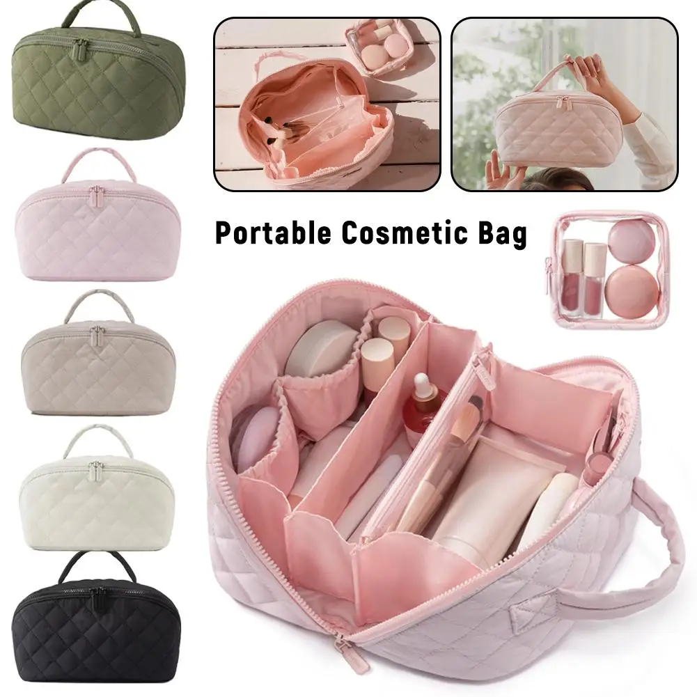 Portable Makeup Brush Waterproof Toilet Bag High-end Women Travel Grooming Bag New Fashion Travel Large Capacity Makeup Bag