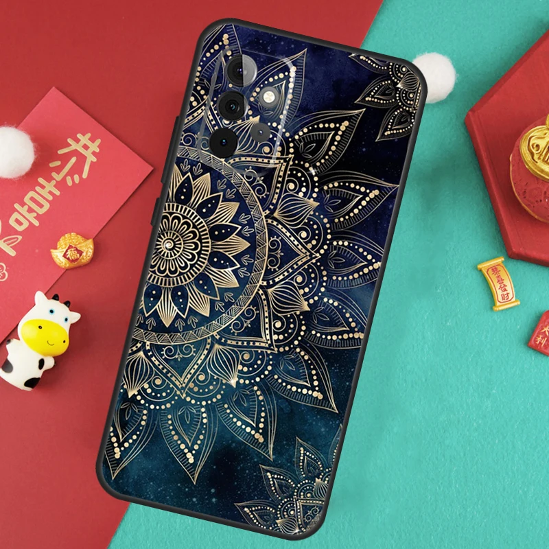 Eleganckie etui Mandala Floral Design dla Samsung Galaxy A13 A33 A53 A15 A25 A35 A55 A54 A34 A14 A71 A51 A12 A32 A52 Cover — zdjęcie 4