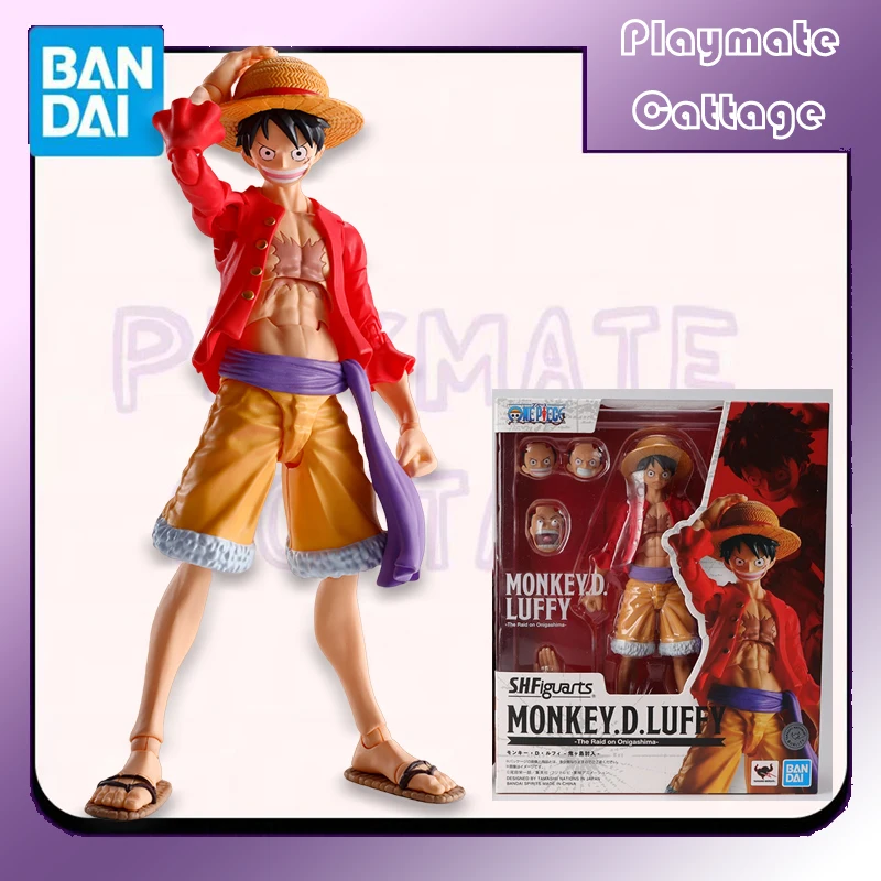 

In Stock BANDAI Original SHFiguarts ONE PIECE Monkey D Luffy -The Raid on Onigashima-Anime Figure Model Toy Collectible Gift Kid