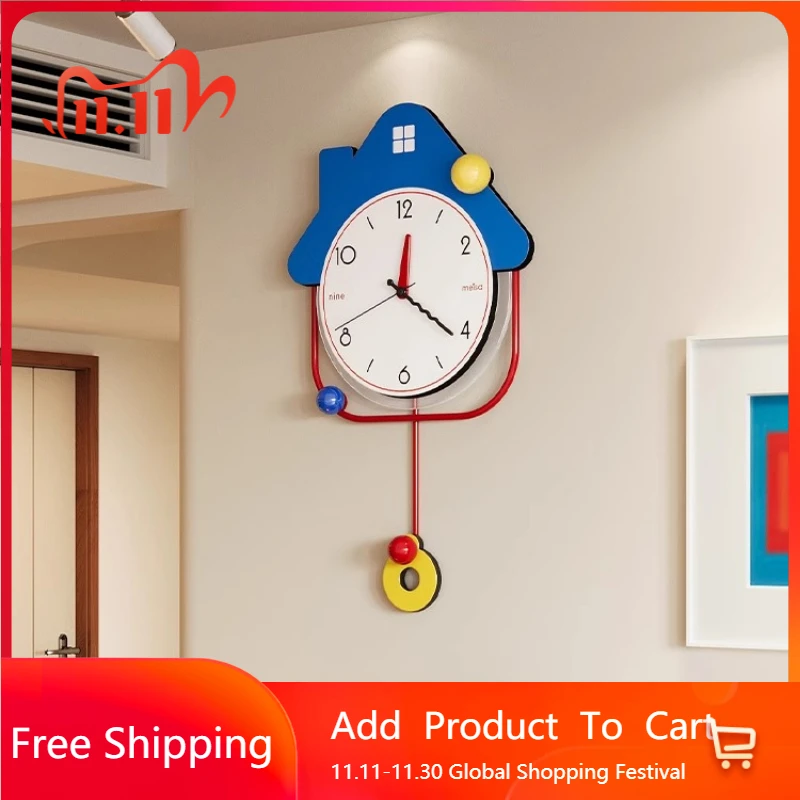 

Modern Light Luxury Wall Clock Hands Creative Unusual Fashion Wall Clock Minimalist Oversized Design Metal Horloge Home Decor