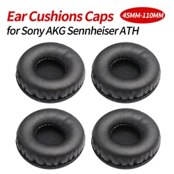 소프트 라운드 헤드폰 이어 쿠션 캡, 소니 AKG 젠하이저 ATH 필립스 액세서리, 폼 교체, 45mm-110mm, 1 쌍