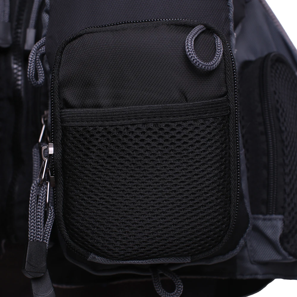 New Multi Pocket Outdoor Mesh Fly Fishing Vest Pack Tackle Backpack Fishing Bag Adjustable Size  for Men and Women image 6