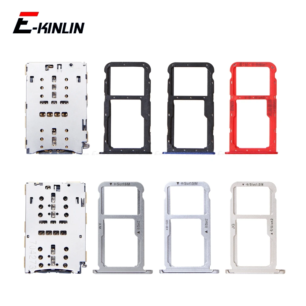 

Sim Micro SD Card Socket Holder Slot Tray Reader For HuaWei Honor 7X 7S GR5 2017 Adapter Container Connector Replacement Parts