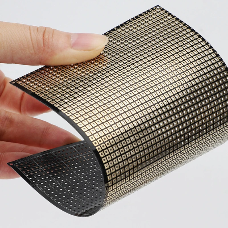 Flexible doppelseitige Leiterplatte FR4 6 x 8 cm 0,4 mm Universalplatine mit Löchern Platine 2,54 Pitch Prototypen Matrixe Druckpapiertafel