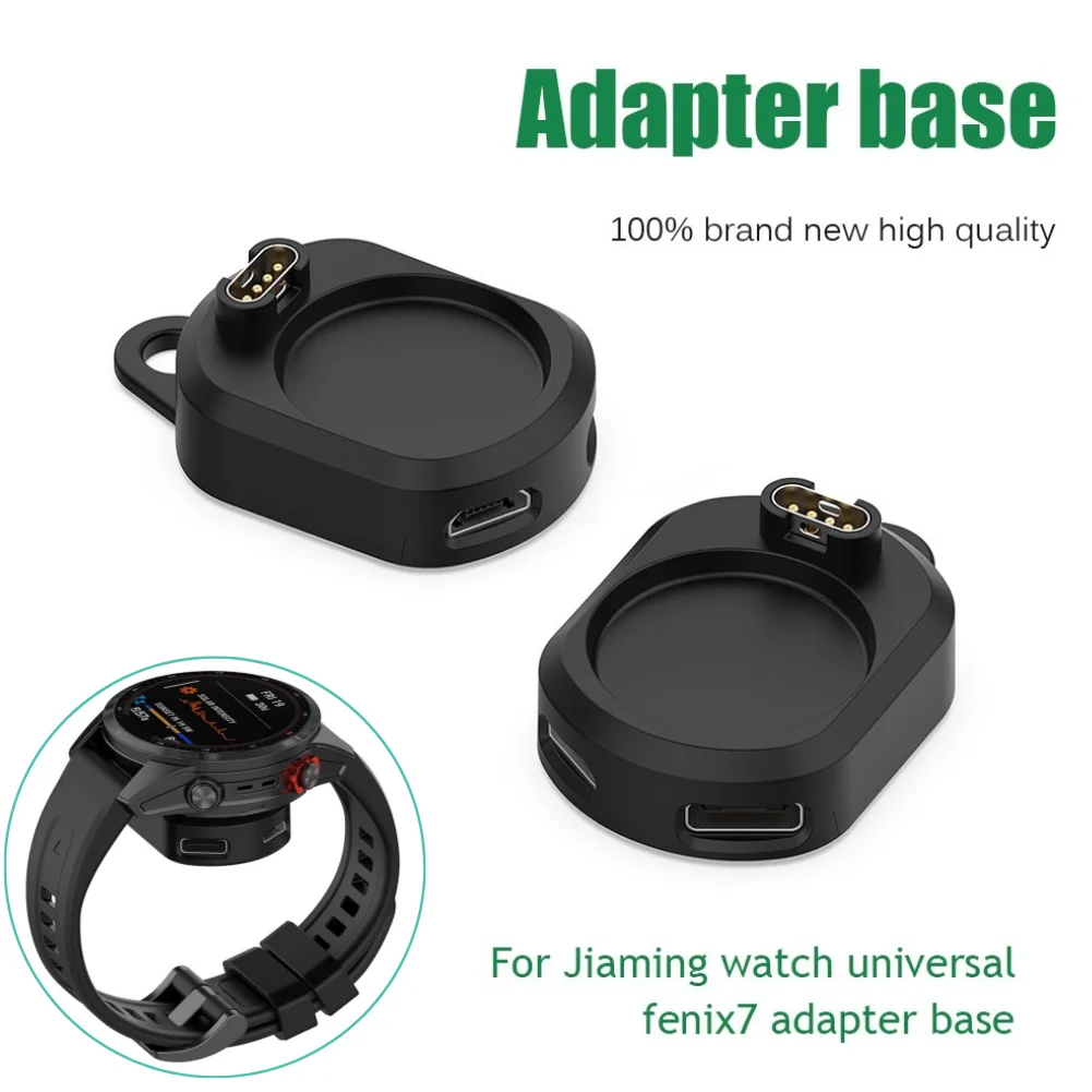 

2 In 1 Type C Micro USB Charging Adapter Charging Dock Adapter Charger Converter for Garmin Fenix 5 6 7 Venu Forerunner 955 255