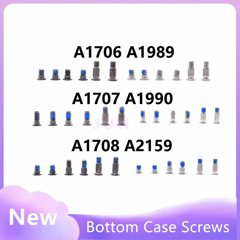 6pcs Screws are Suitable for Macbook Pro A1706 A1989 A1707 A1990 A1708 A2159 Bottom Case Cover notebook Retina Screws Set