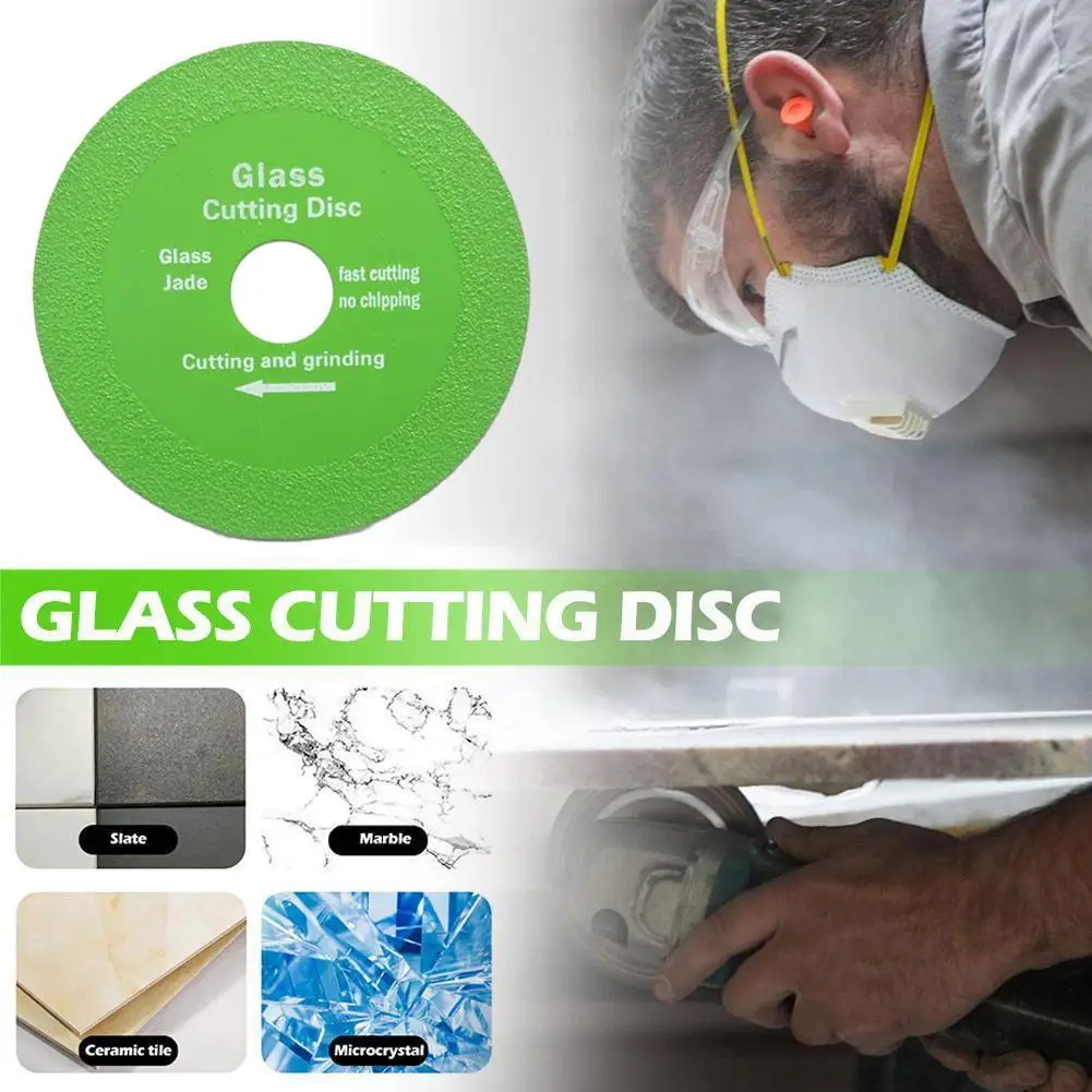 Glass Cutting Disc 125mm Jade Crystal Wine Bottles Disk Cutting Cutting Grinding Glass 100*20mm Chamfering Q6c7