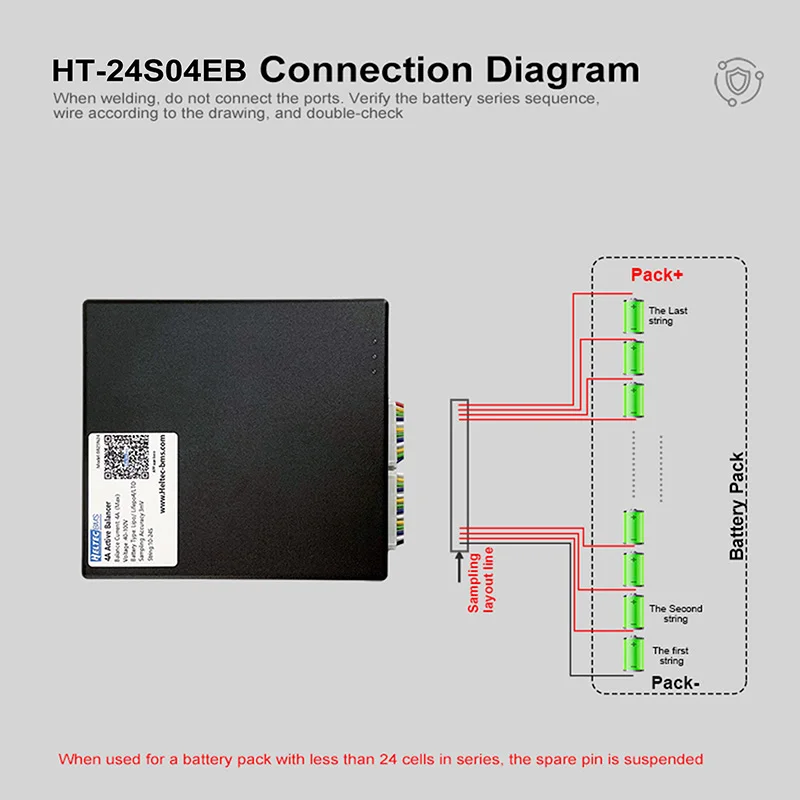10S-24S 4A 10ASmart Active Balance Li-on Lifepo4 LTO Battery with Bluetooth APP 1mv Precision Balancer Equalizer for lto cell