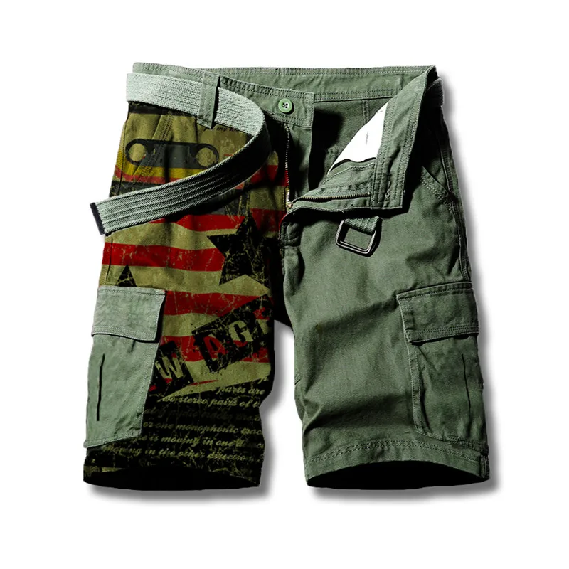 New Men's Field Training Pants Military Pants Jeans Fashion Sports Pants 3D Printing Shorts Outdoor Loose Street Beachwear