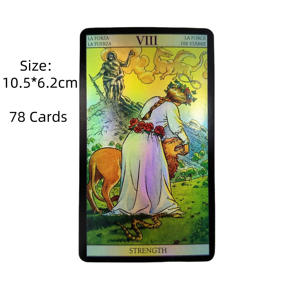 Laser Cards Back Rider Tarot of The New Vision Cards A 78 Deck Oracle English Divination Edition Borad Playing Games With Guide