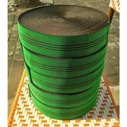 10m 5cm/7cm Twill Elastic Waist Upholstery Webbing Elasbelt Elastic Furniture Webbing with 25PCS Fixed Nails DIY Upholstery
