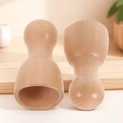 

2pcs Wooden Massage Cup Body Massager Tool Deep Muscle Relaxation Non-Slip Natural Wood Home Office Travel Use Reusable