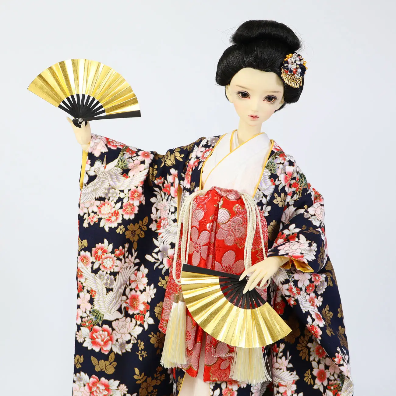 Ancient Costume Japanese Oiran Kimono For 1/4 1/3 BJD Clothes MSD SD13 Big Girl ID75 Strong Uncle Doll Accessories A2174
