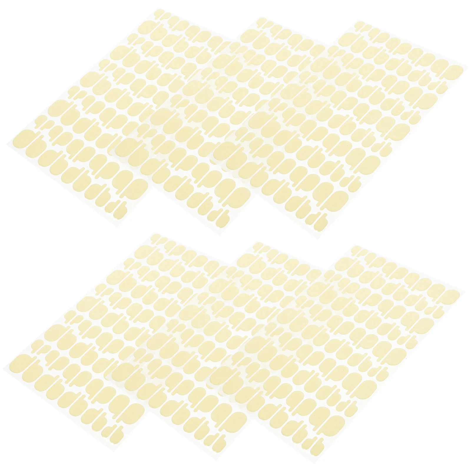 Strisce adesive biadesive con toppa ovale Adesivi per display finti Strumenti artistici Adesivi per colla con punta francese per supporti per unghie finte