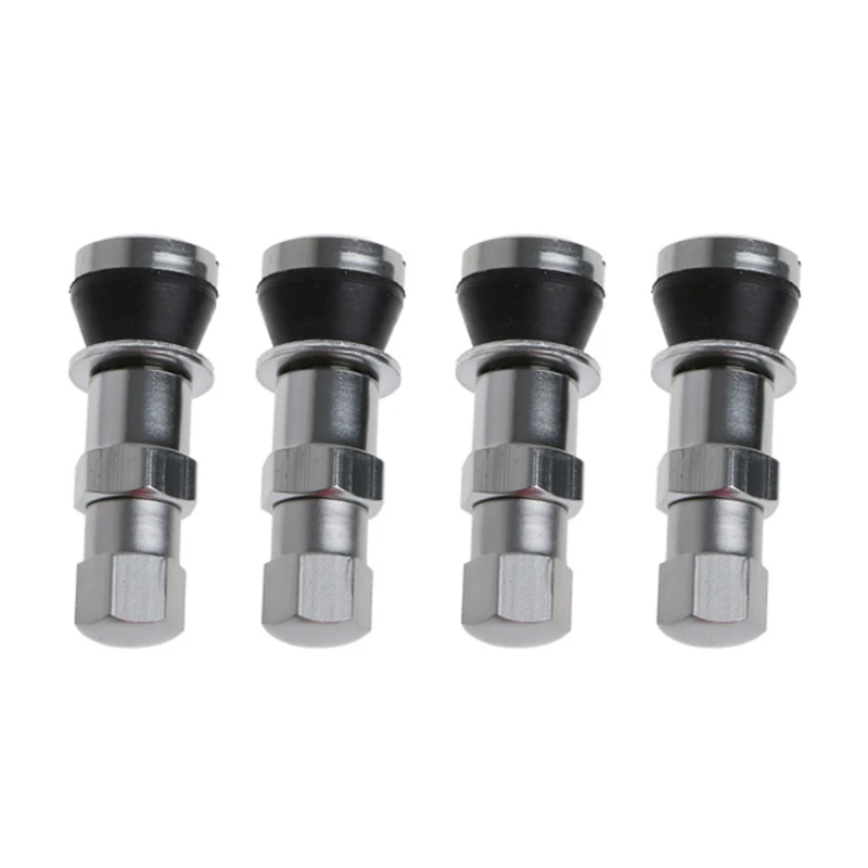 

4pcs Bolt-in Stainless Steel Car Tubeless Wheel Tire for Valve Stem With Dust Caps Inner Tube for Valve Auto