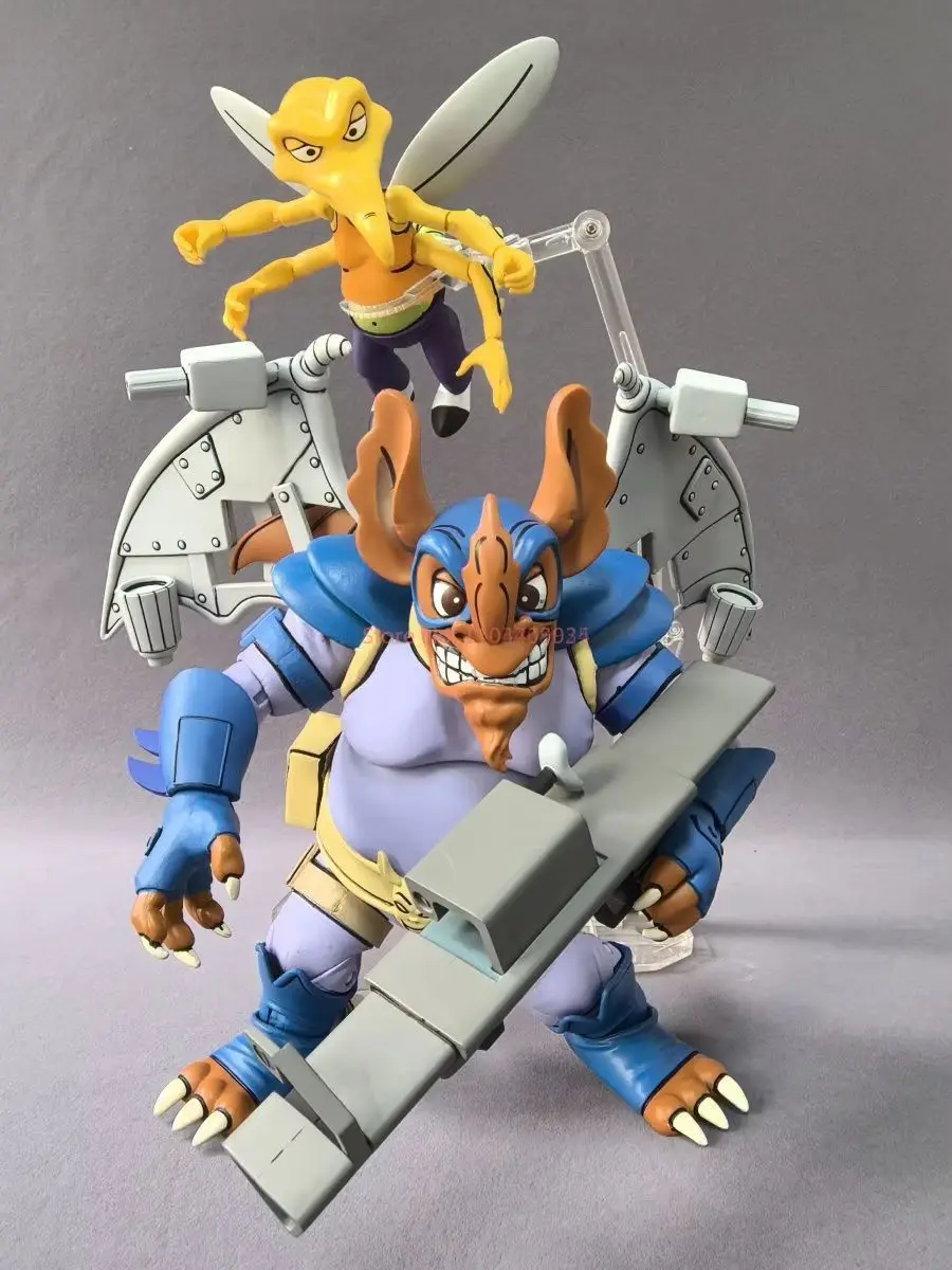 

Anime Neca Miyamoto Usagi Suit Jones Schneider Mouse-Catching Robot Action Figure Collectible Joints Can Be Moving Handmade Gift