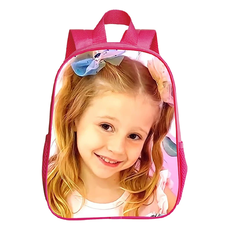 12 inch Like Nastya Kawaii Backpack for Preschool Girls Portable Kindergarten Schoolbag Kids Cute Backpack Childcare Mochila