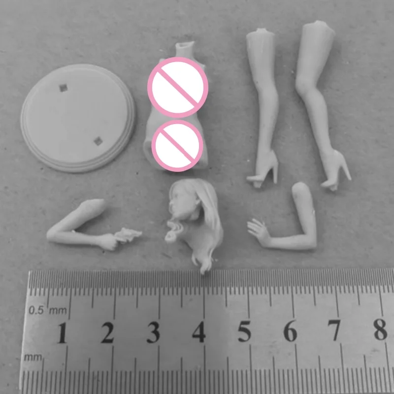 She Spies Figura de resina diy, kit de modelo de montagem em escala 1/24, diorama desmontado e estatuetas sem pintura, brinquedos