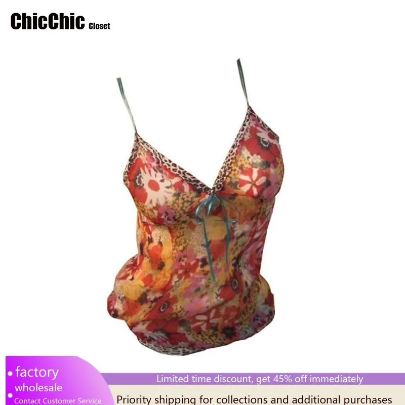 セクシーな深いVネックビーチタンクトップショーツ女性用y2kコケット2026レオパード柄ノースリーブベストバケーションバックレスビーチ女性用 ﻿ キャミソール