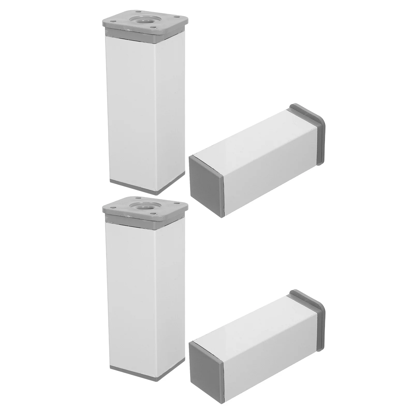 

4Pcs Adjustable Furniture Legs Height Adjustable Cabinet Feet White Stainless Steel Support Feet Noise Reduction for Sofa