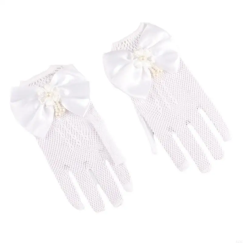 A5YC 1 пара кружевных перчаток, удобное платье для младенцев, варежки, детские праздничные перчатки для платьев для девочек, для