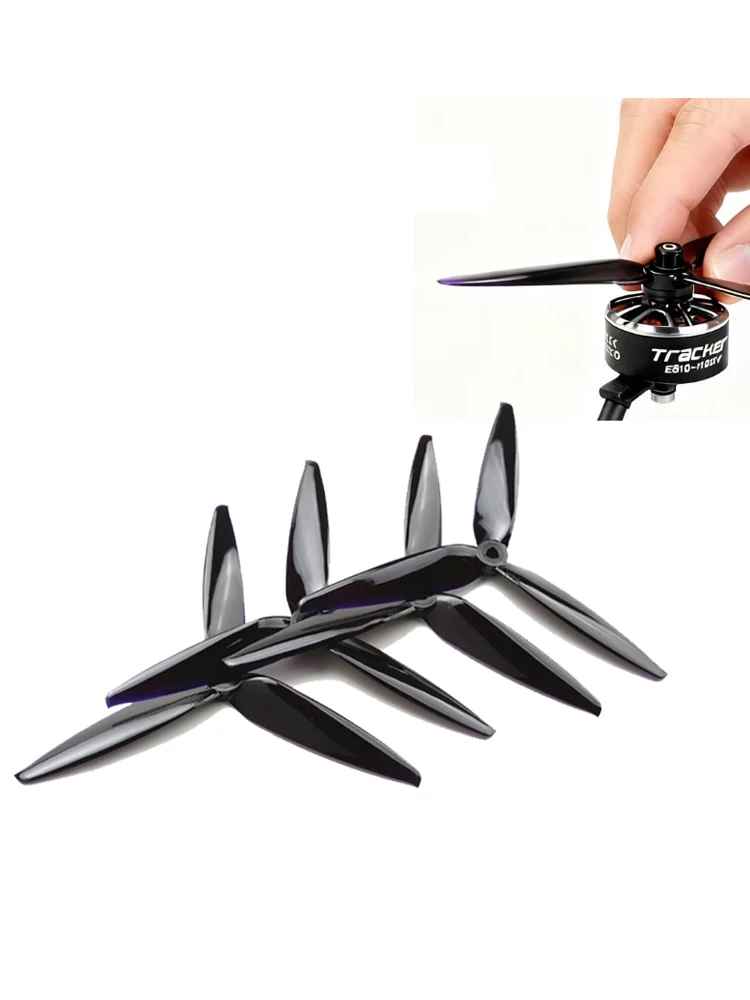 Gemfan7040-3Flash7040 7Inch 3-blade 7x4x3 Pc Cw Ccw 7inch Fpv Propeller For Fpv Rc Models Mak4 Long Range Drone PropPar 2 Pairs