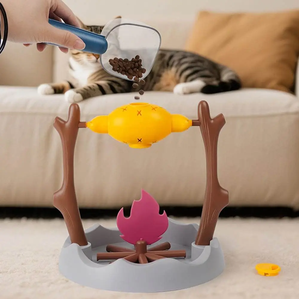 

Roasted Chicken Leg Cat Leaking Food Toy Rotating Food Leakage Device Pet Cat Dog Toy Self-hi Slow Feeding Slow Feeder Puppy
