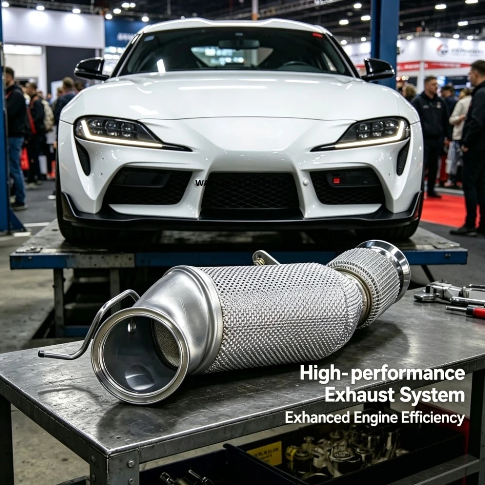 

Car Downpipes No Engine Light for GR Supra B48 2.0T 2020-2024 Stainless Insulated Exhaust Down Pipe Catalytic Converter