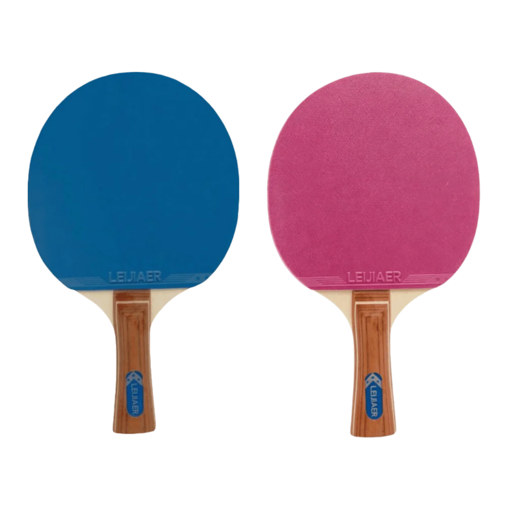 2pcs Double-Sided Table Tennis Paddles Set Fast Speed Stable Hitting Table Tennis Racket Set Easy Control Horizontal Grip