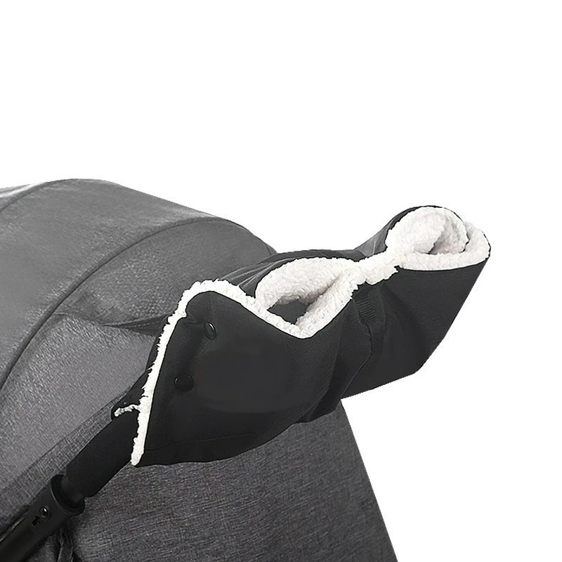 Winter Stroller Gloves, Warm, Windproof and Frost-resistant, Thickened Hand Cover, Waterproof Outer Layer, Fleece Lining