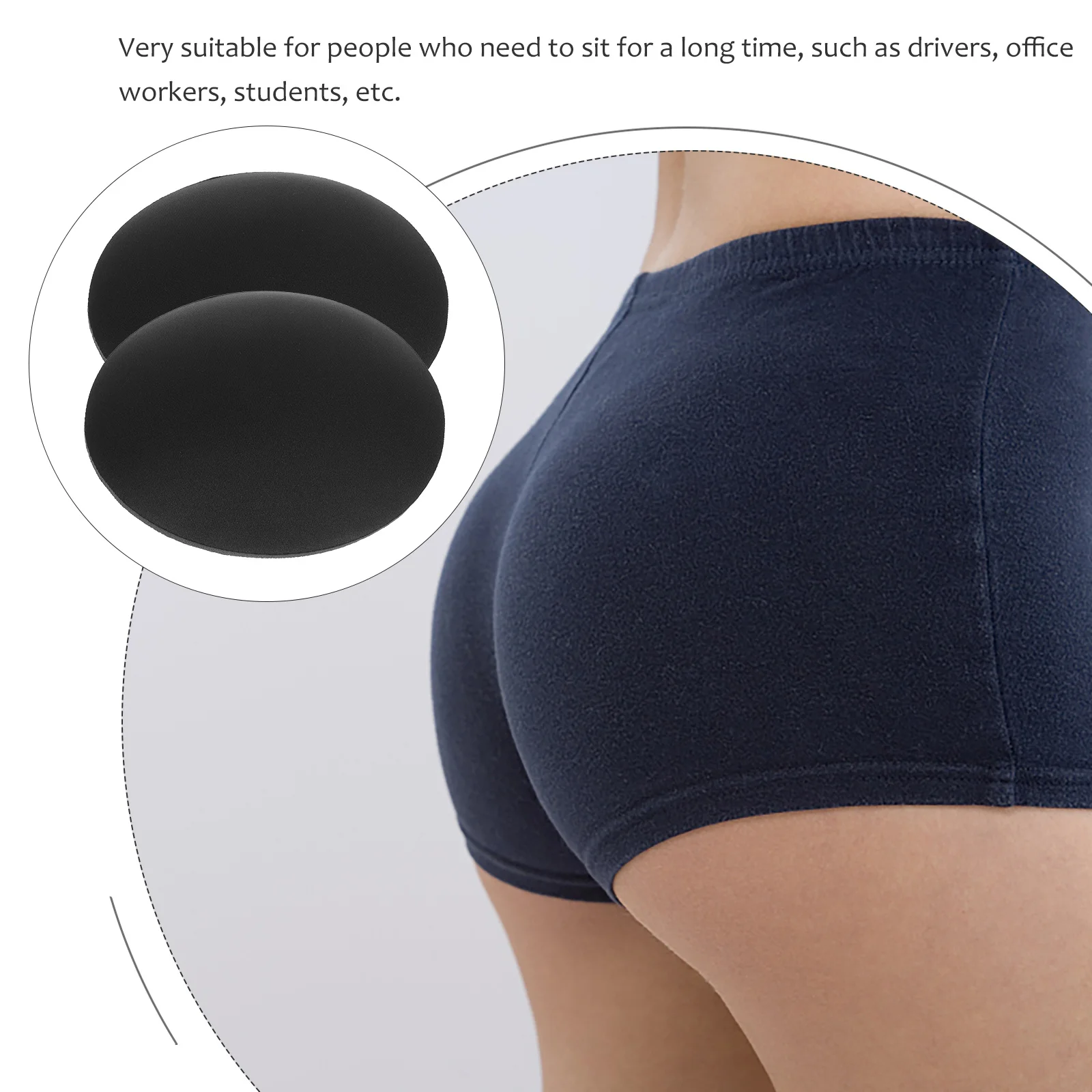 

1Pair Hip Pads Comfortable Soft Sponge Insert Reusable Butt Pad Hip Enhancer Lifting for Casual Wedding Party Use
