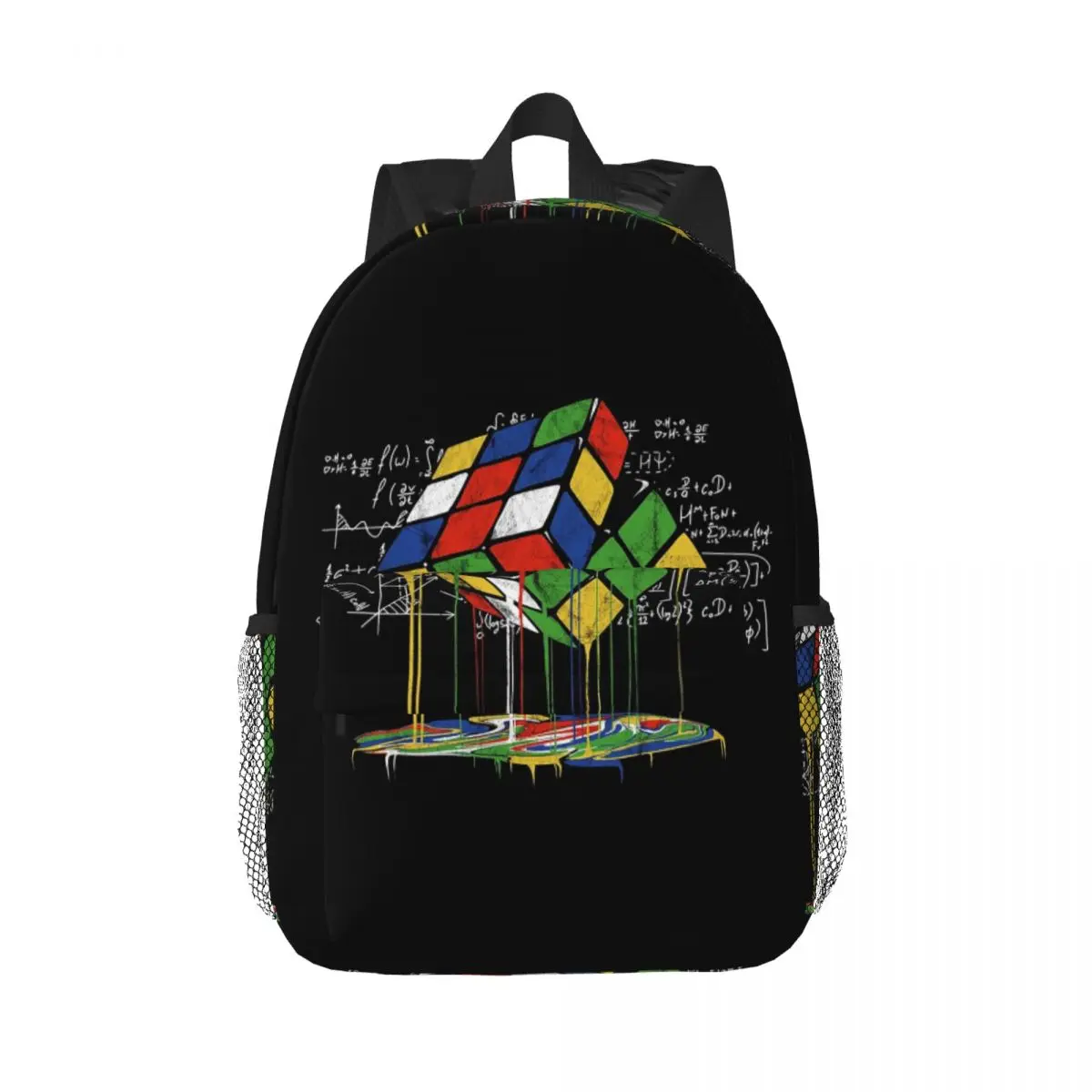 

Melting Rubix Cube Speed Cubing Gaming Youth Math Backpack Daypack Boys Girls BookBag Shoulder Bags for Men Women School Bag