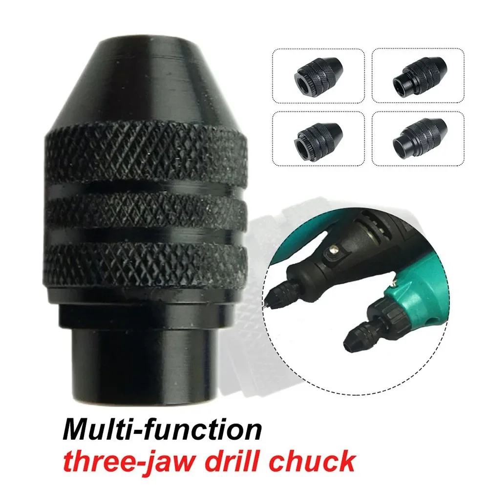 0.3-3.4mm Multi Drill Chuck Keyless Mini 3 Jaw Drill Bit Adapter Converter For Dremel Corded Rotary Tools Grinder Mini Drill