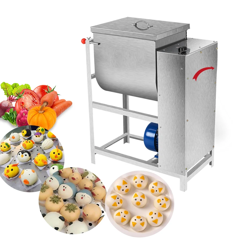 

Electric 15/25Kg Flour Mixers Merchant Dough Kneading Machine Food Mixer Stainless Steel Pasta Stirring Food Making Bread 220V