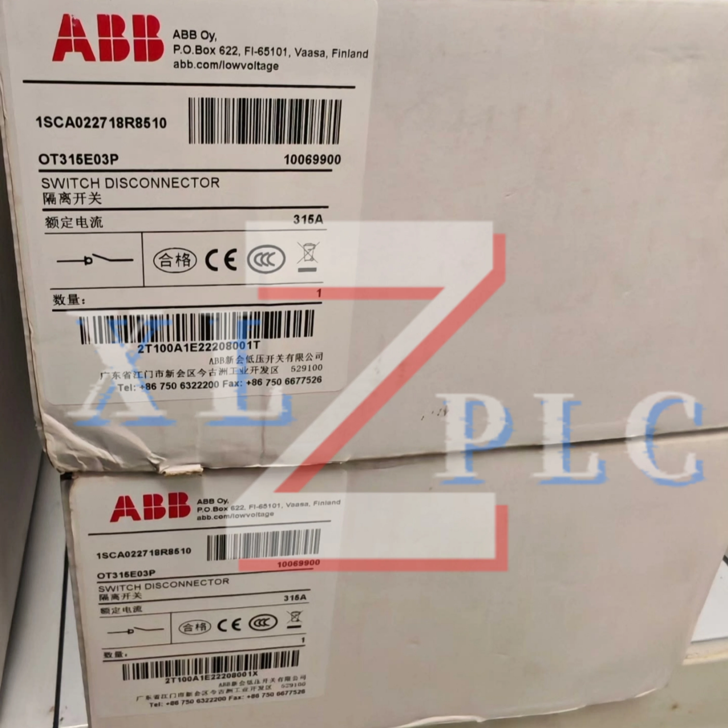 

новый в наличии разъединитель "OT315E03P 1SCA022718R8510" OT315E04P 1SCA022719R1730 "OT315E12P 1SCA022727R4190" "OT400E03K 1