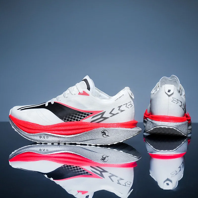 

Повседневные спортивные кроссовки для мужчин и женщин, светящиеся в темноте, с карбоновой пластиной, для марафона, амортизирующие, для тренировок по легкой атлетике