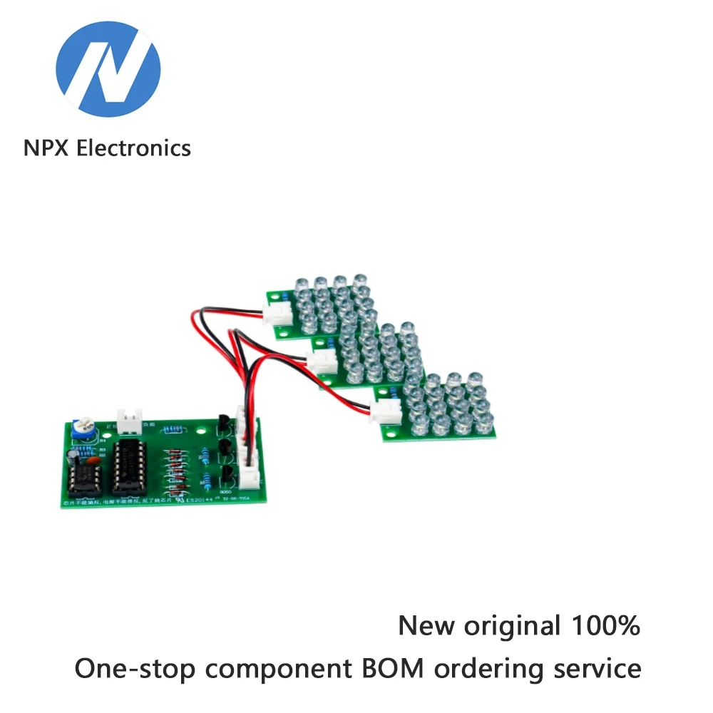 DIY kit for red, blue, and white flashing lights NE555+CD4017 LED alarm lights