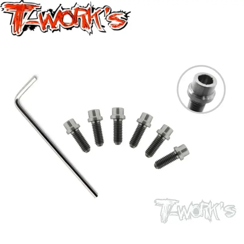 

Оригинальные винты T works TP-039 64 Titanium для ступицы заднего колеса-M3 6 шт. ( Для XrayX12&X12'16, змеевик S120/X12'18 EU/X12'18 U Rc часть