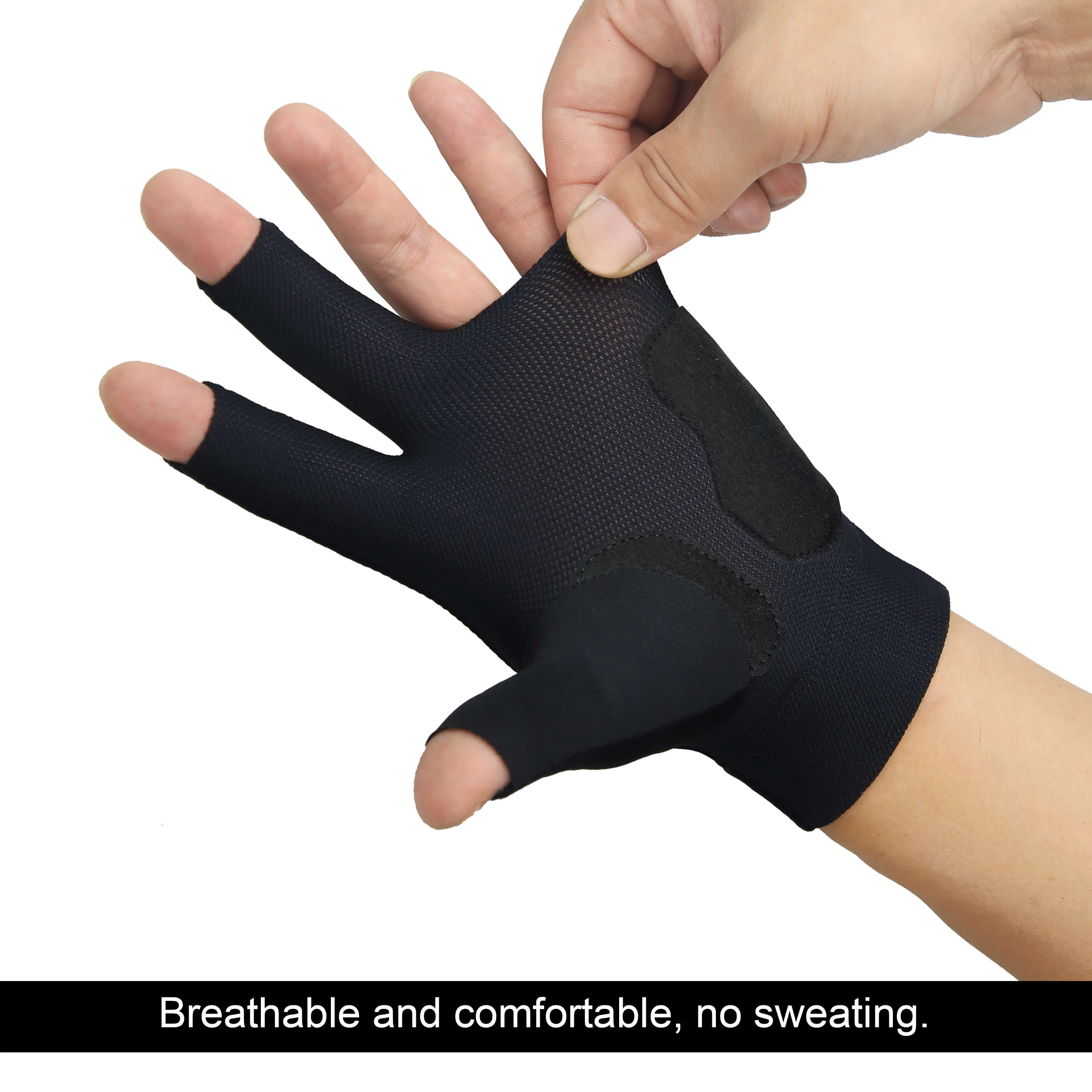 Roaming Breathable Billiards Glove for Left Hand Quick-Dry Snooker Pool Gloves High Quality Three Fingers Gloves