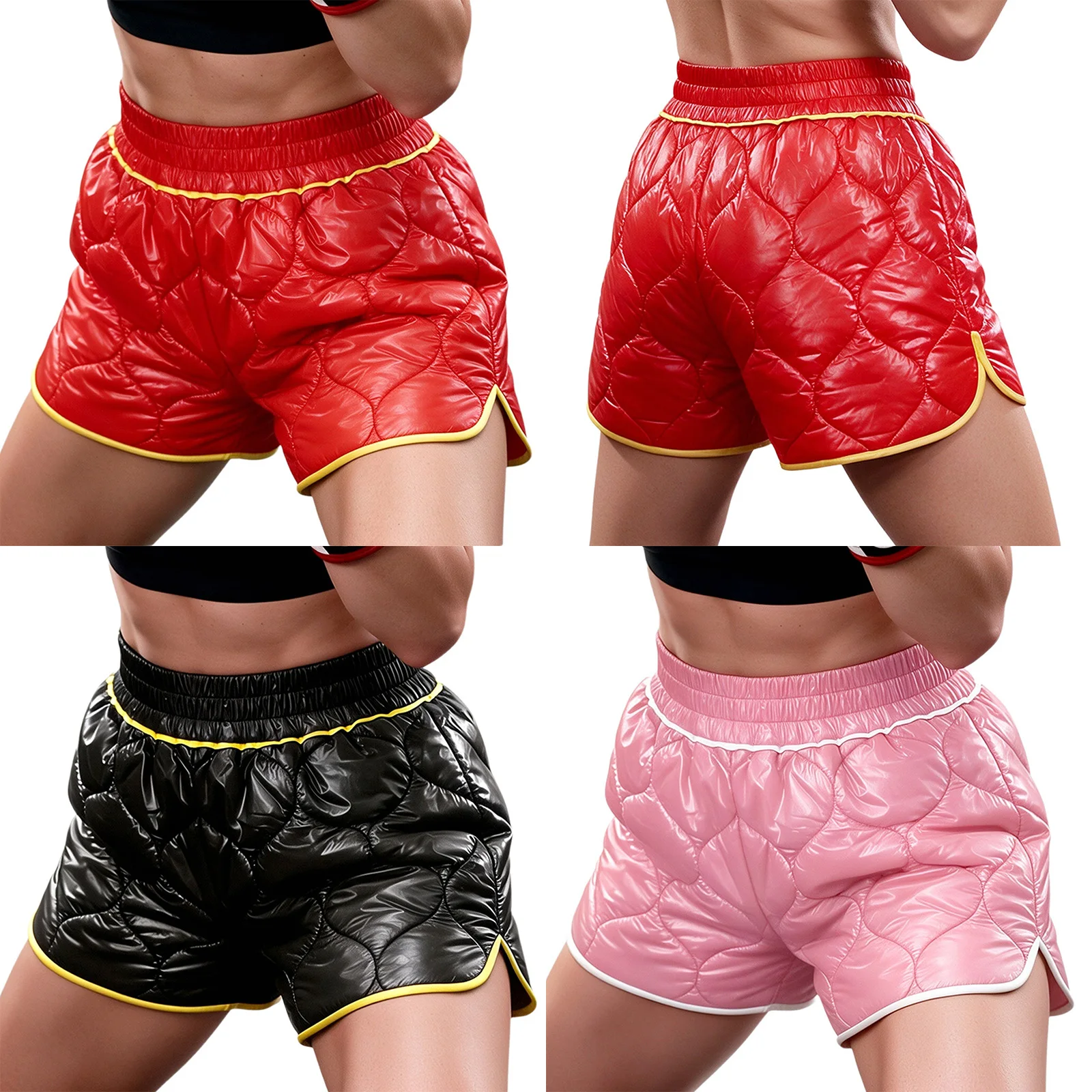 Women Water Resistant Padded Boxing Shorts Sports Breathable Boxing Training Short Kickboxing Bixong Shorts Short Punchit Muay