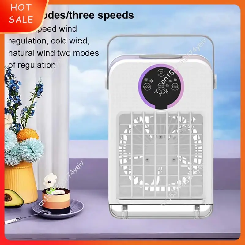 700Ml USB Air Cooler, 3 Speed Portable Desktop Fan, 3-In-1 Air Conditioner For Home And Bedroom A62X