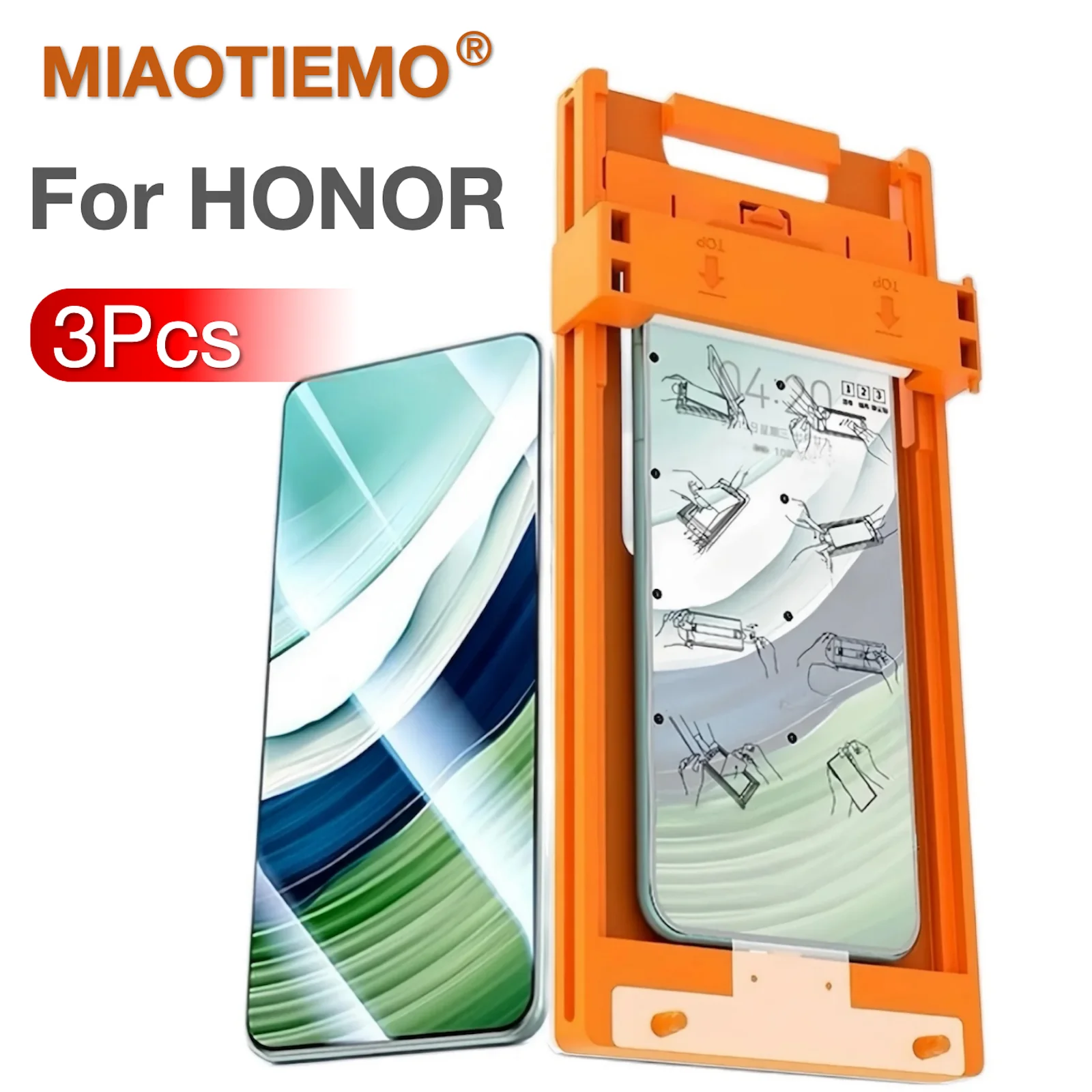 3Pcs For HONOR Magic 6 7 Pro Honor 90 100 200 300 Ultra Screen Protector No Dust Positioning With Kit, Not Tempered Glass